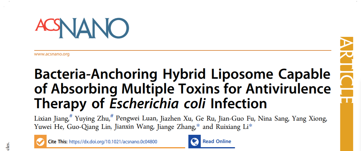 天游ty8线路官网创新中药研究院林国强院士团队在ACS Nano发表治疗耐药细菌新策略