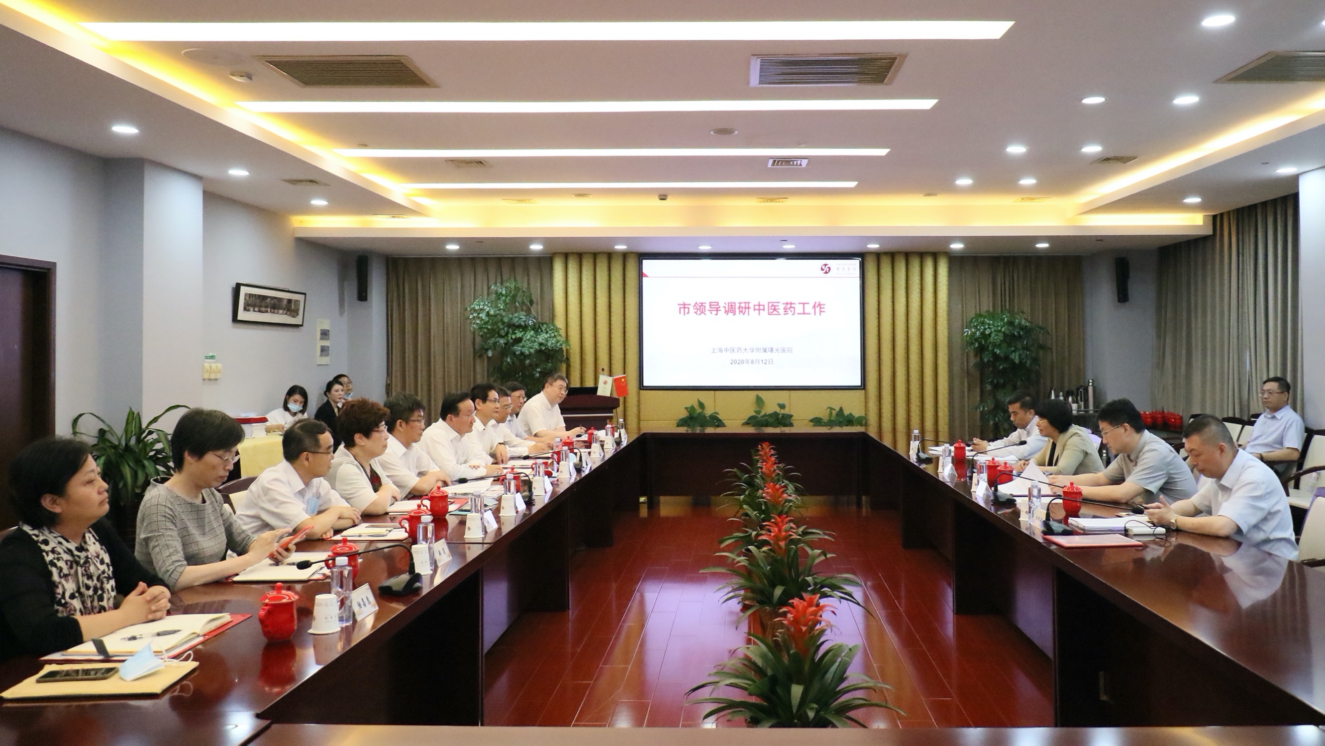 上海市副市长宗明一行调研天游ty8线路官网附属中医医院工作